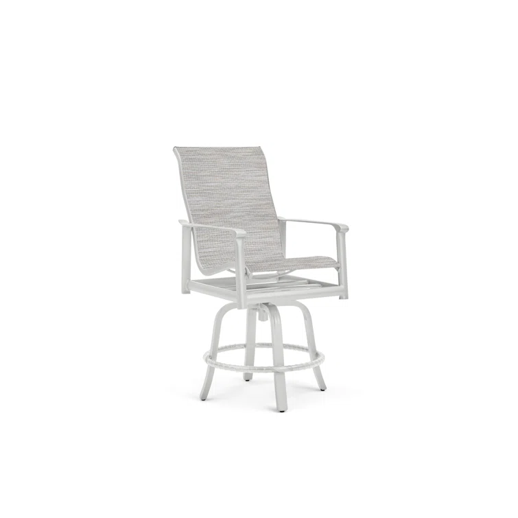 Aspen Sling 5 Piece Balcony Set with 4 Swivel Balcony Stools and Merge Balcony Table