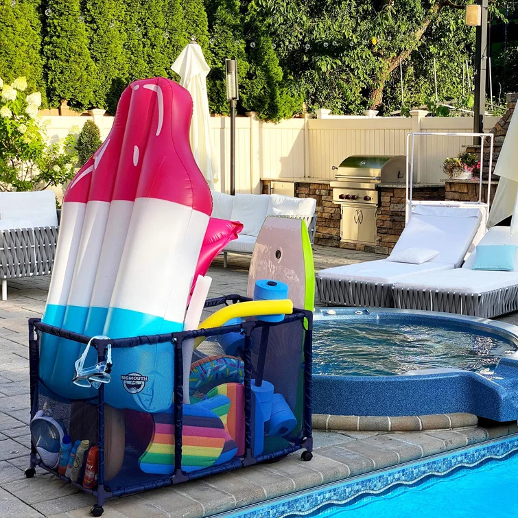 Essentially Yours 46'' W 0 Gallons Water Resistant Plastic Deck Box with Wheels