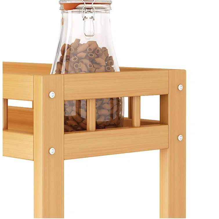 Mendivil 24", 4 Rows Shelving Unit with Wheels