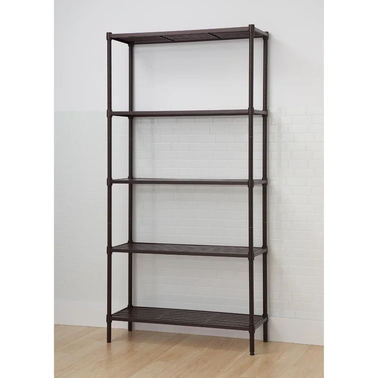 36" W x 14" D x 72" H 5 Tier Slat Shelving