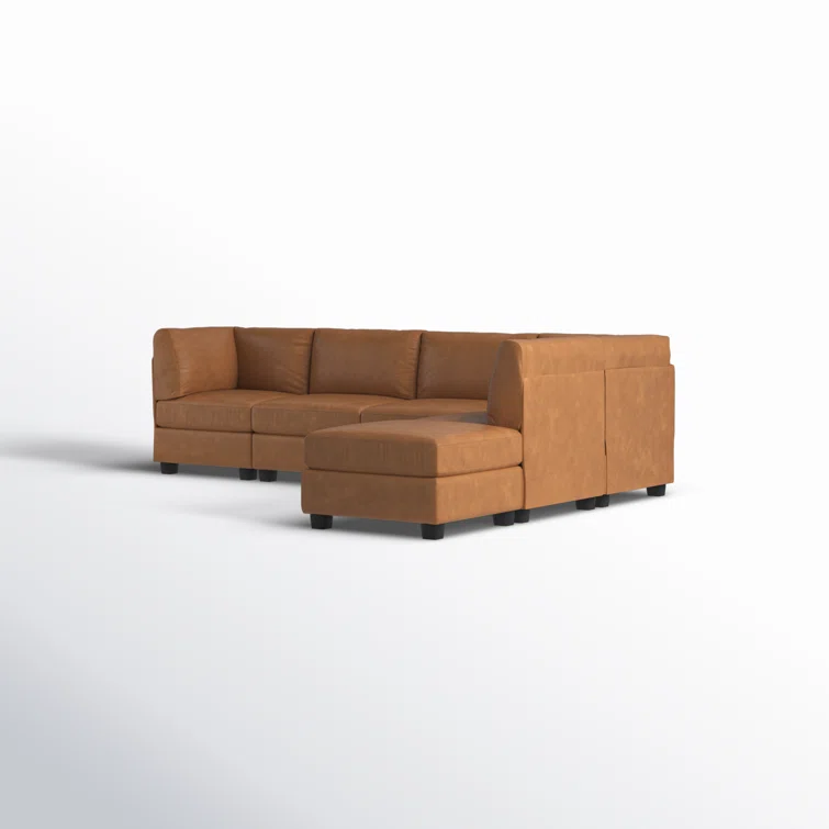 Amaron 6 - Piece Faux Leather Sectional