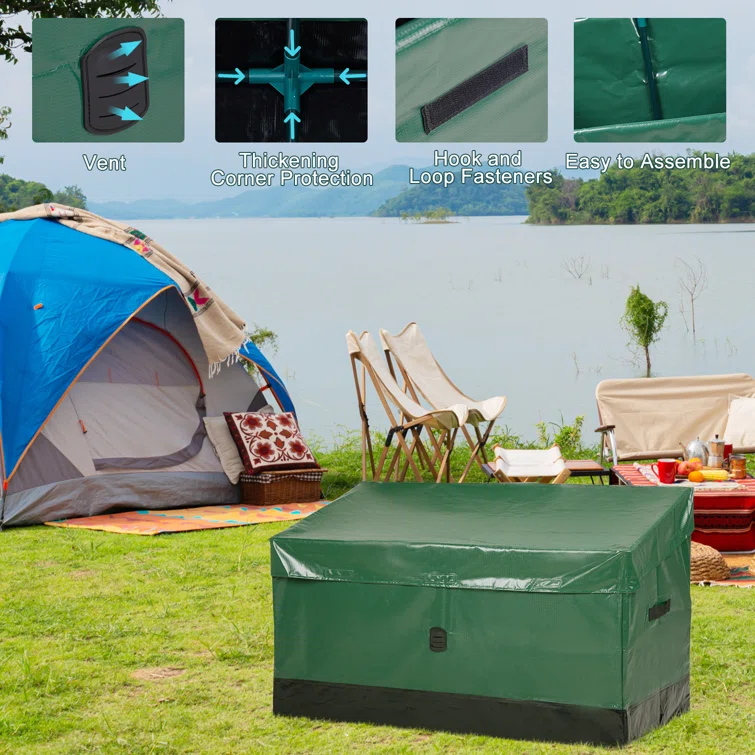 130 Gallon Portable Waterproof Camping Deck Box