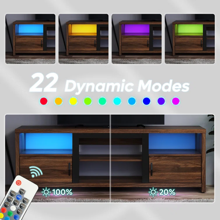 Brahma 70 inch Fireplace TV Stand for TVs up to 75
