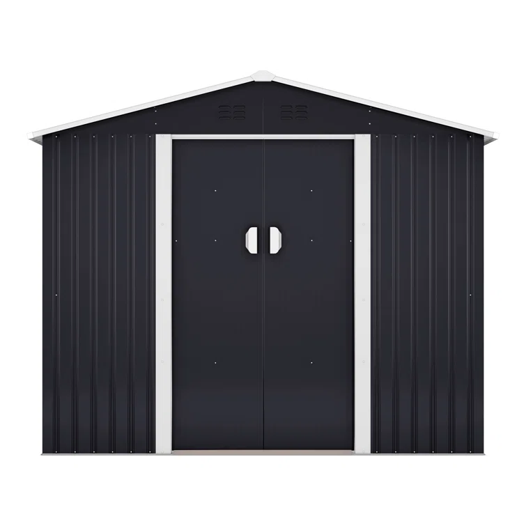 10 ft. W x 8 ft. D Metal Garage Shed