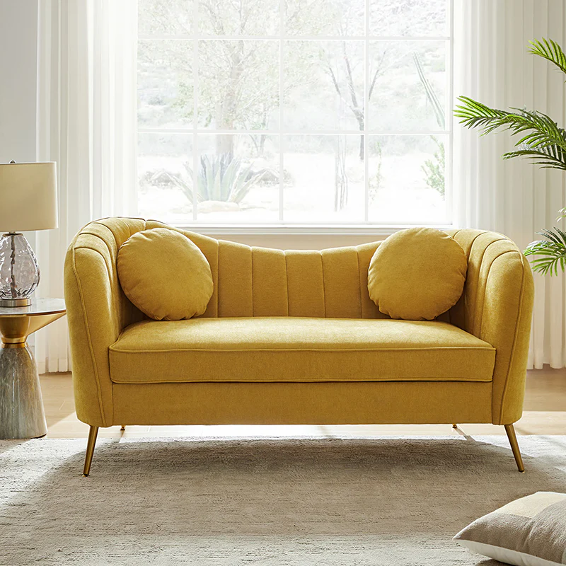 Emilio Contemporary Tufted Back Elegant and Comfortable Loveseat