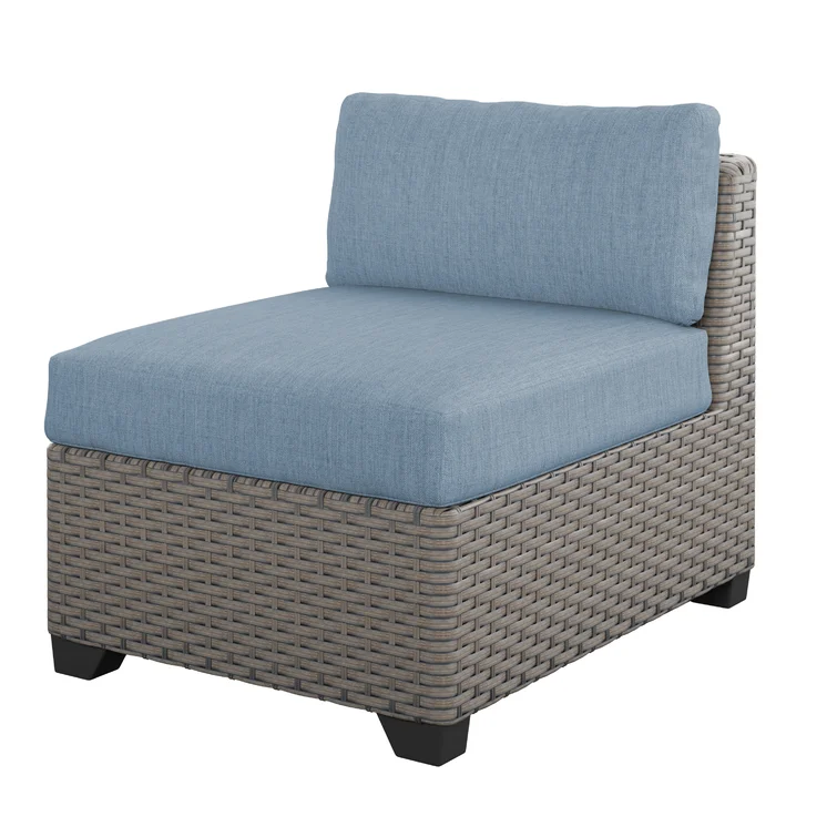Amjad 8 Piece Rattan Seating Group with Sunbrella Cushions