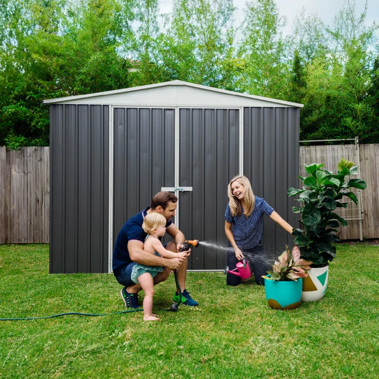 Regent 12 ft. W x 10 ft. D Galvanized Steel Storage Shed