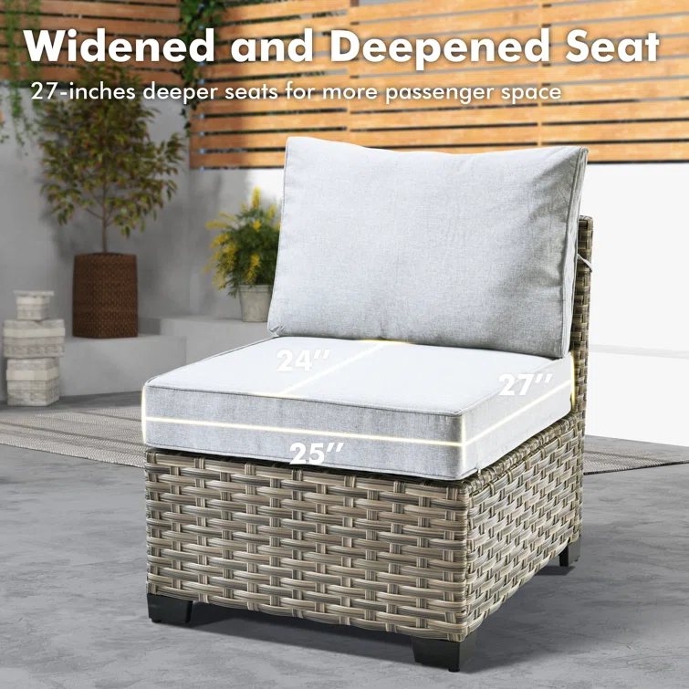 Harbin 6 - Person Outdoor Seating Group With Cushions