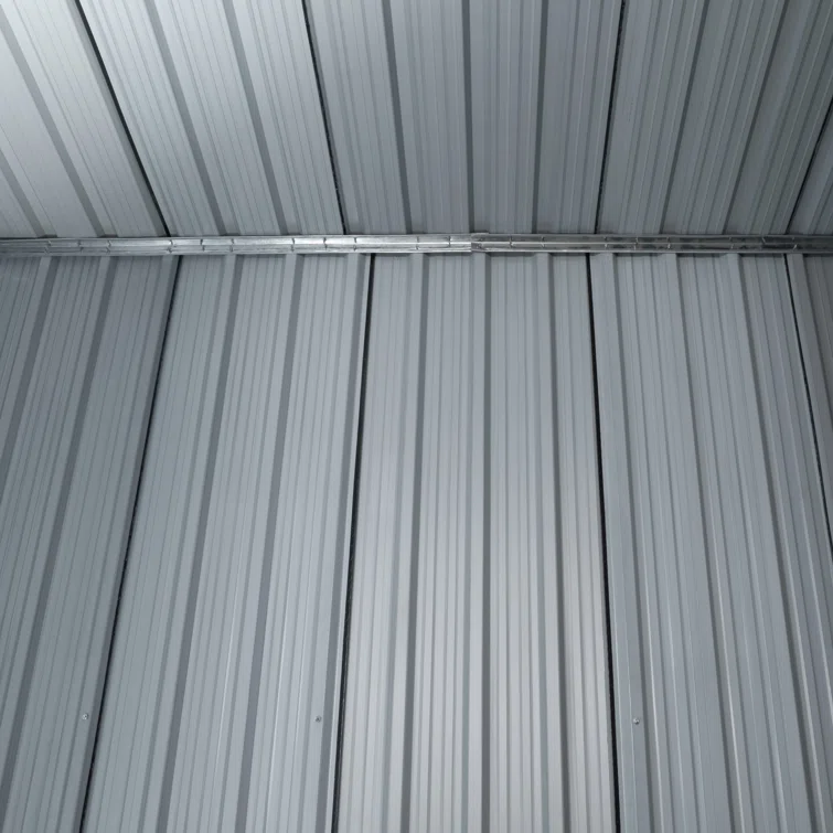 6 ft. W in. x 4 ft. D in. Galvanized Steel Horizontal Storage Shed with Sliding Door