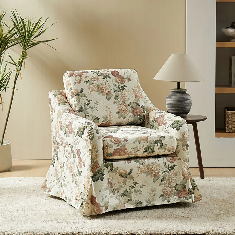 Bertram Claas 360 Degree Swivel Chair With Slipcover