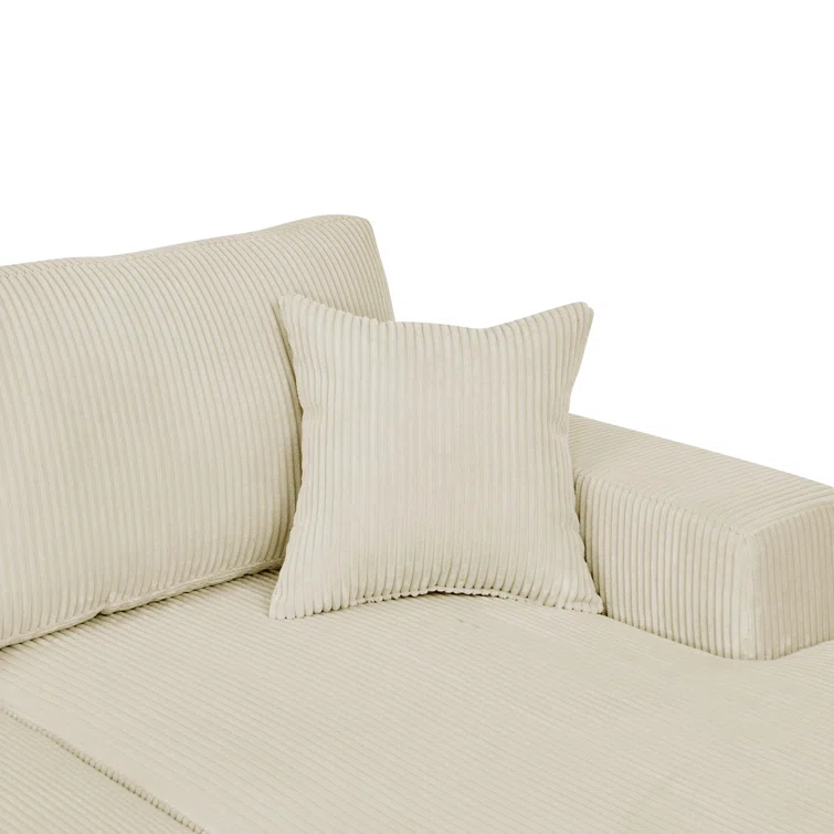 Loette 3 - Piece Corduroy Sectional