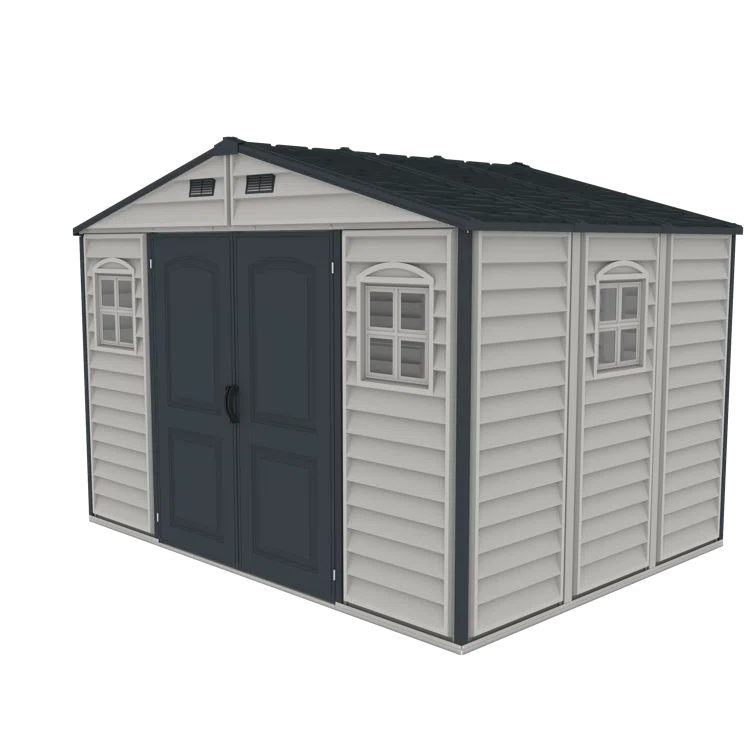 10.5 ft. W x 8 ft. D Plastic Storage Shed