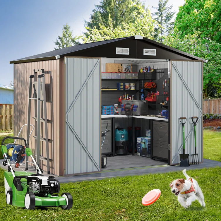 8 Ft. W X 6 Ft. D Metal Storage Shed