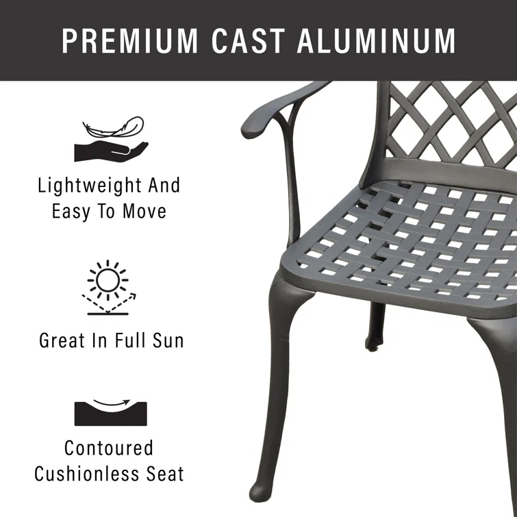 Algrid 4 - Person Round Outdoor Dining Set