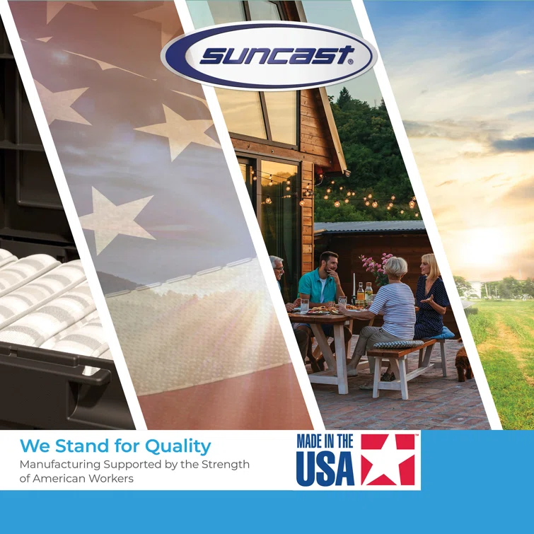 Suncast 70.5 in. W x 44.25 in. D Stow-Away Horizontal Storage Shed