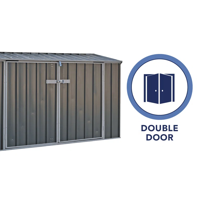 Space Saver 7 ft. W x 3 ft. D Metal Horizontal Storage Shed
