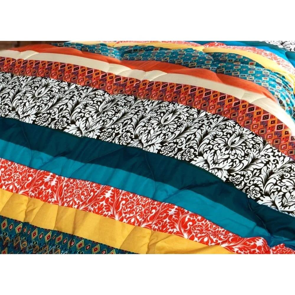 The Curated Nomad La Boheme Boho Stripe 7-piece Comforter Set