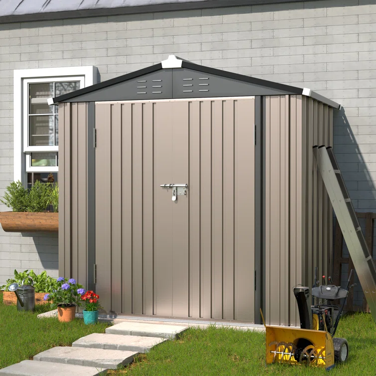 7.8 ft. W x 6 ft. DMetal Storage Shed