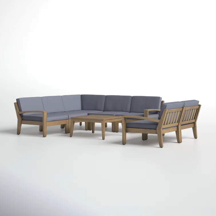 Poe 6 - Person Outdoor Seating Group with Cushions