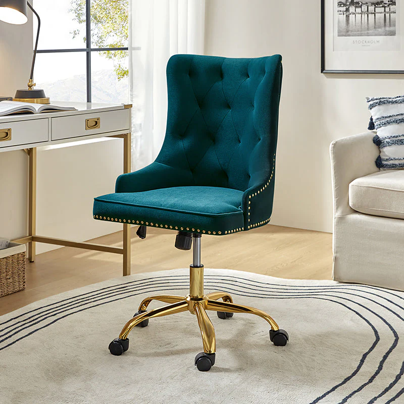 Adega Velvet Adjustable Office Chair