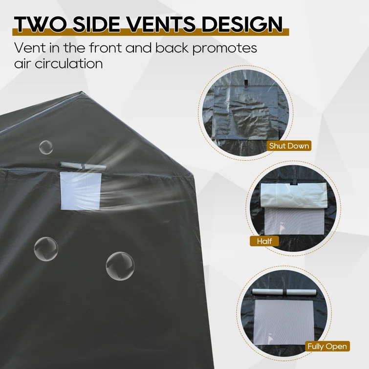 10 Ft. W x 10 Ft. D Portable Storage Shed