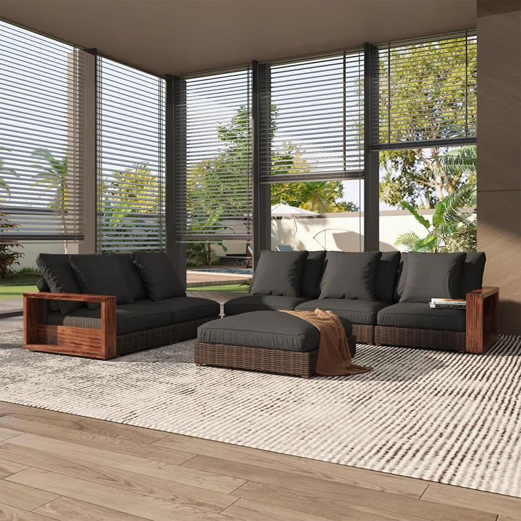Maive 6 - Person Outdoor Seating Group with Cushions