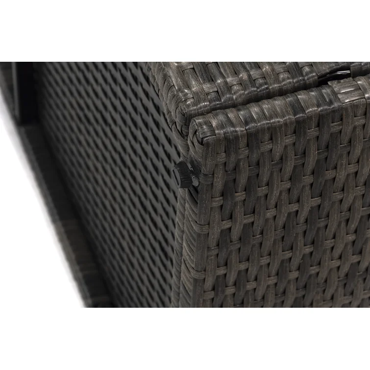 Donglin 20'' W 0 Gallons Wicker Deck Box in Brown