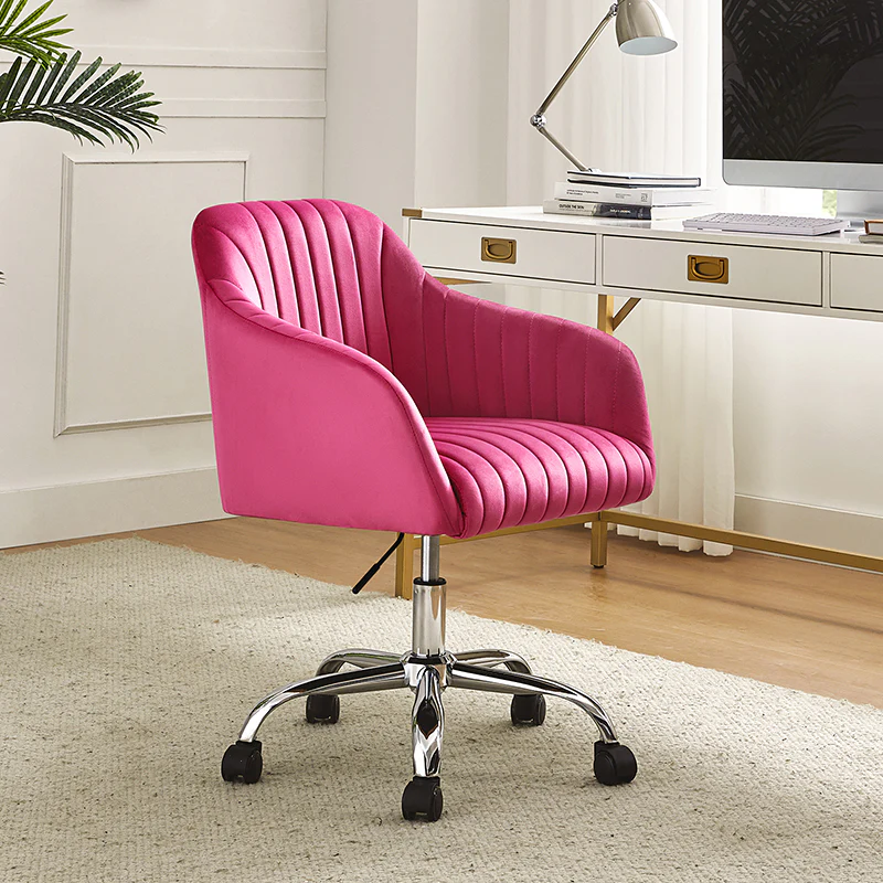 Theo Modern Velvet Task Chair with Tufted Back