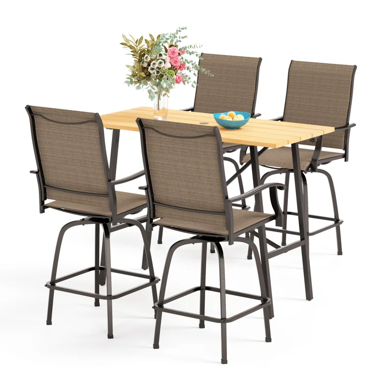Alyne 4 - Person Rectangular Outdoor Dining Set