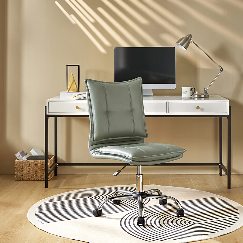 Edwin Leather Swivel Task Chair