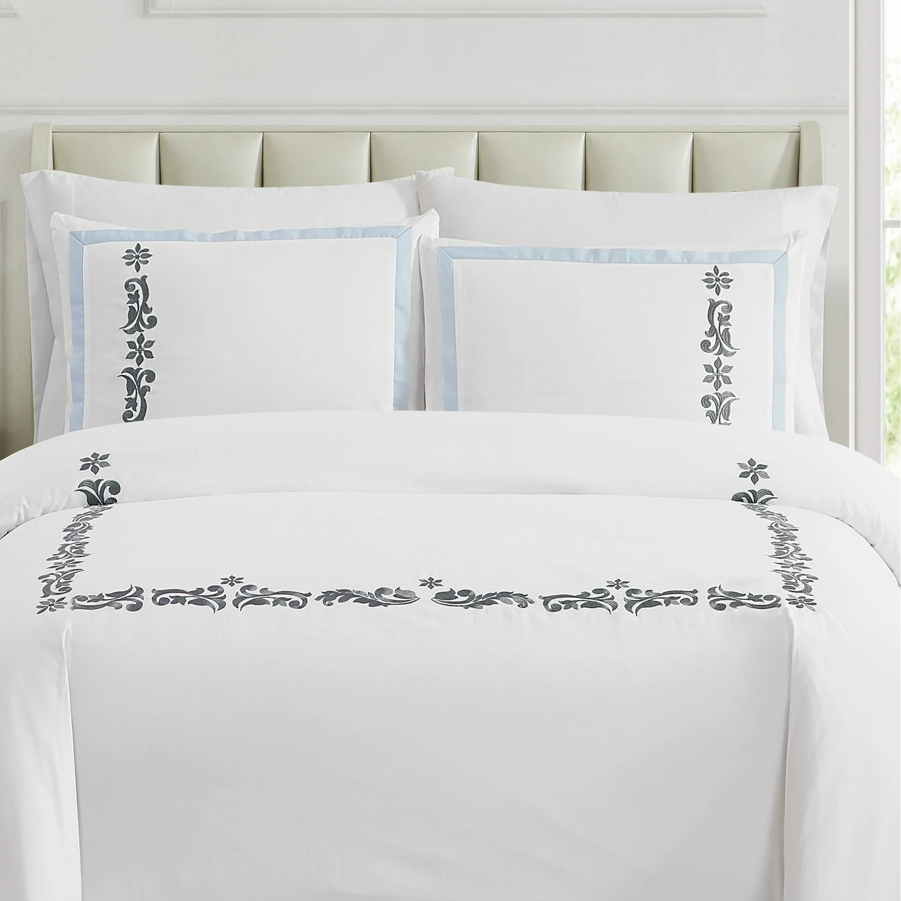 Charisma Cordelia Embroidered 3 Piece Comforter Set