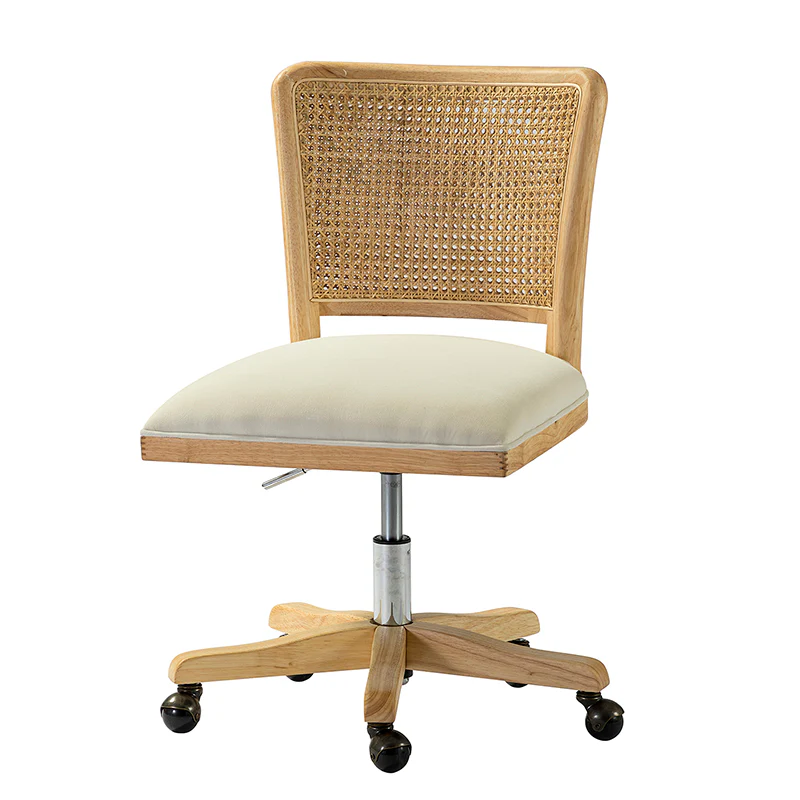 Blanca Cane Task Vanity Table Chair