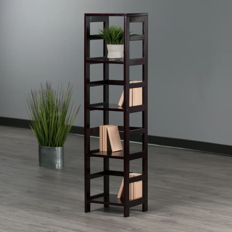 Eleia 13.39'' W Solid + Manufactured Wood Shelving Unit