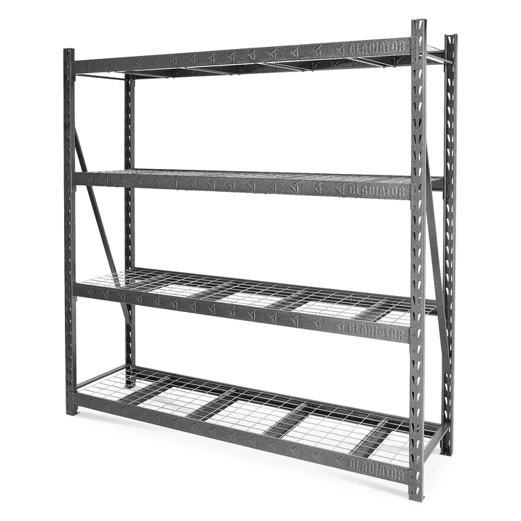 90" X 90" Heavy Duty Mega Rack With Four Adjustable Shelves