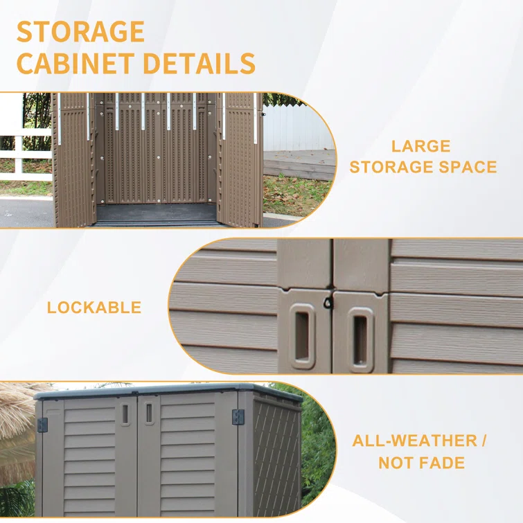 4 ft. W x 4 ft. D Metal Tool Shed