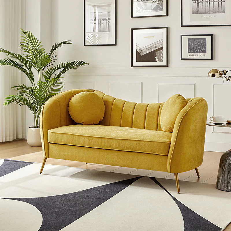Emilio Contemporary Tufted Back Elegant and Comfortable Loveseat