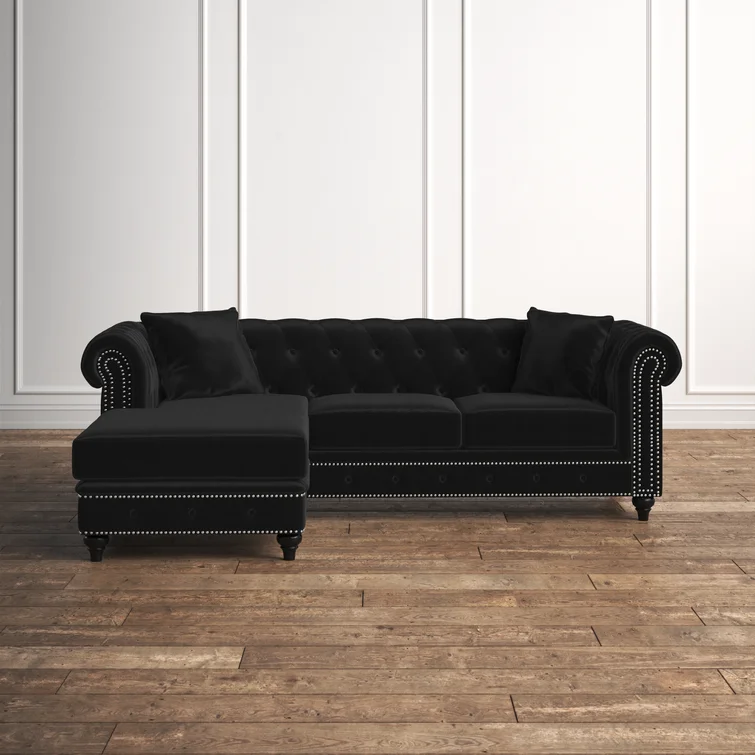 Harlow 2 - Piece Velvet Sectional