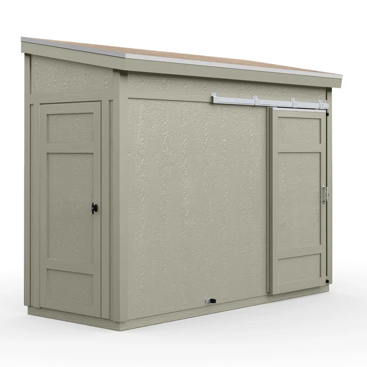 Cambria 10 ft. W x 4 ft. D Wood Lean-To Storage Shed