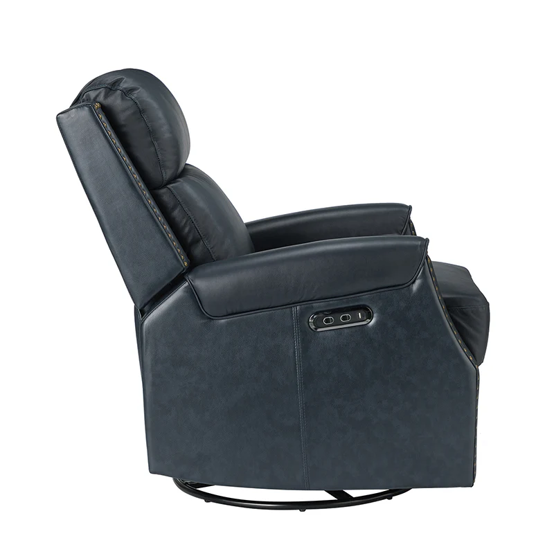 Hieronymus Genuine Leather Power Rocking Recliner