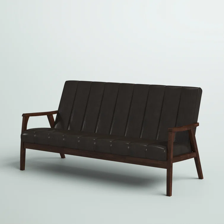 Alonah 63.98'' Faux Leather Sofa