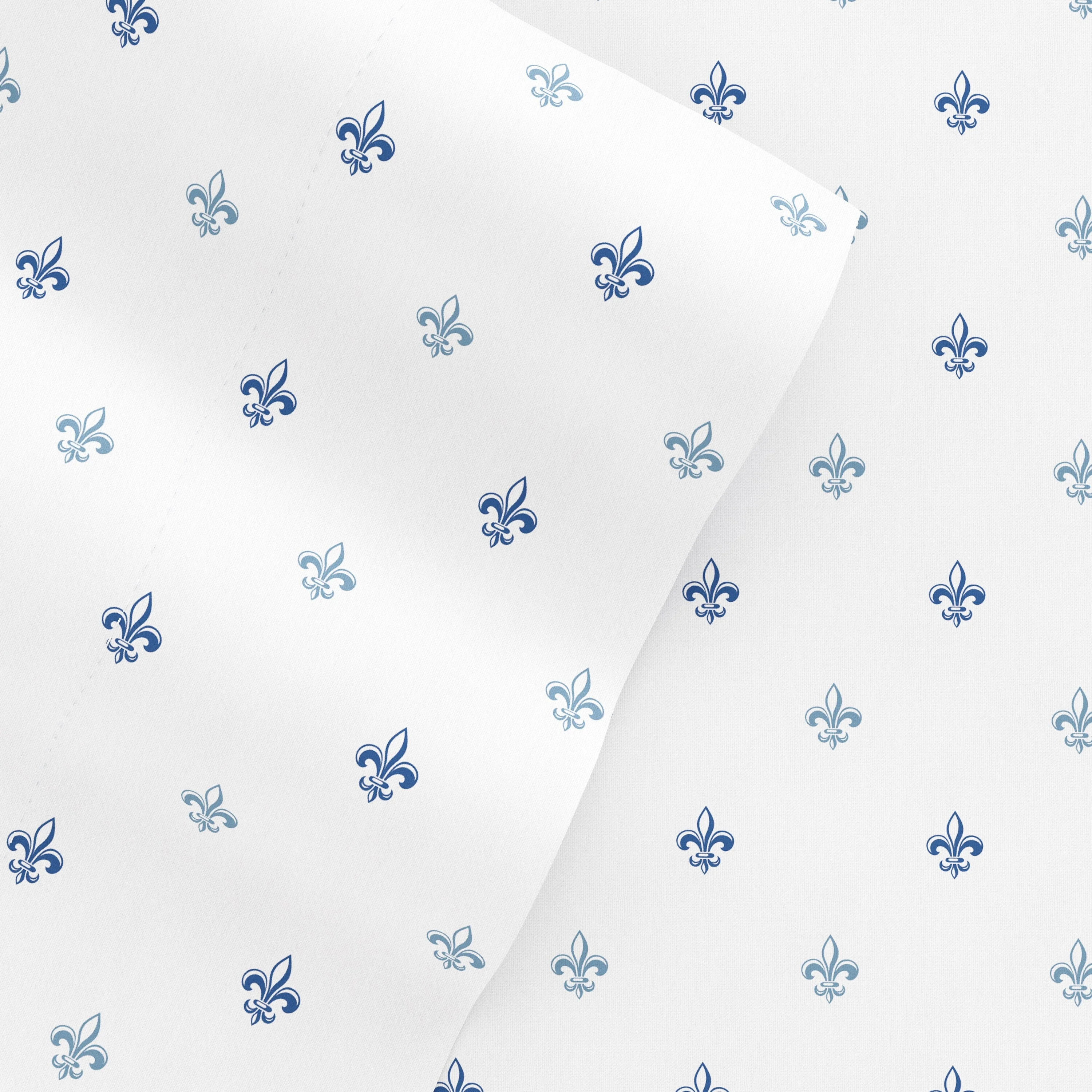 Becky Cameron Lily Pattern 4 Piece Deep Pocket Bed Sheet Set