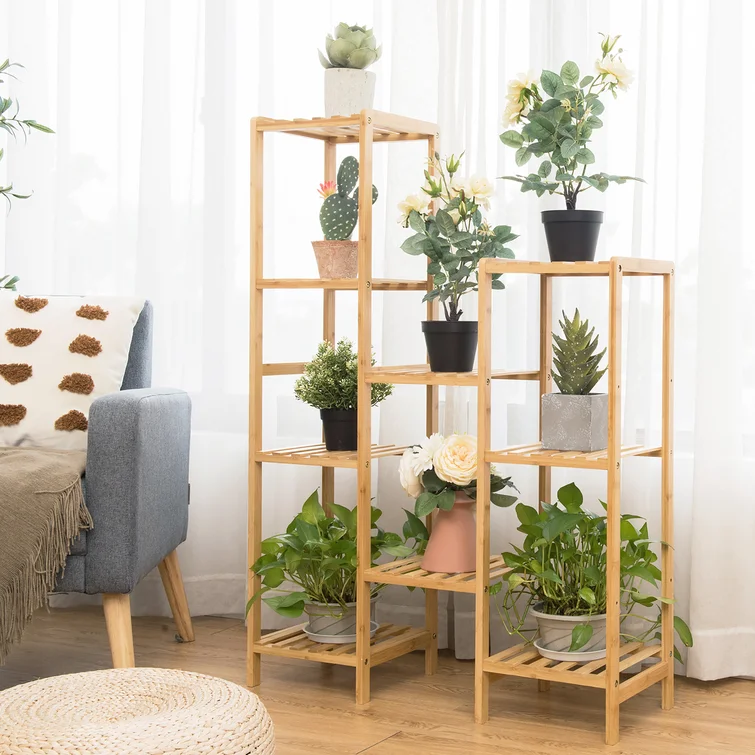 32'' W Solid Wood Storage Rack