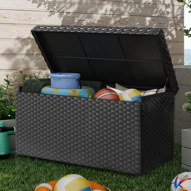 YITAHOME 60.23'' W 170 Gallons Water Resistant Metal Deck Box