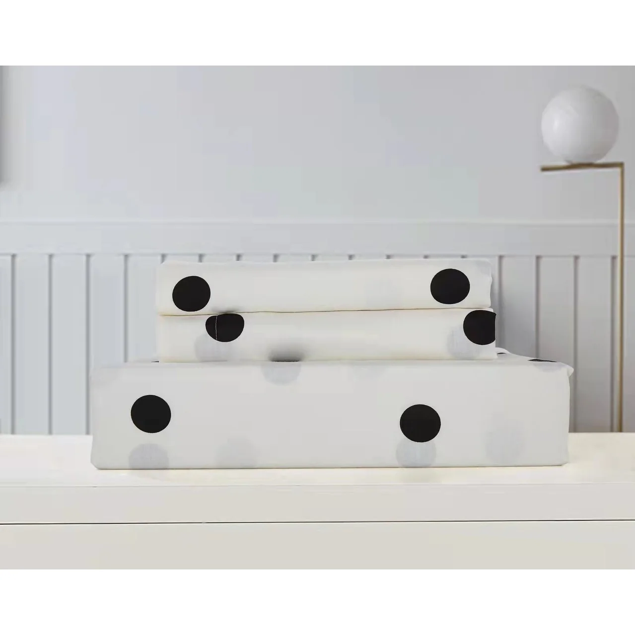 Clark Polka Dot 100% Cotton Sheet Set with Pillow cases