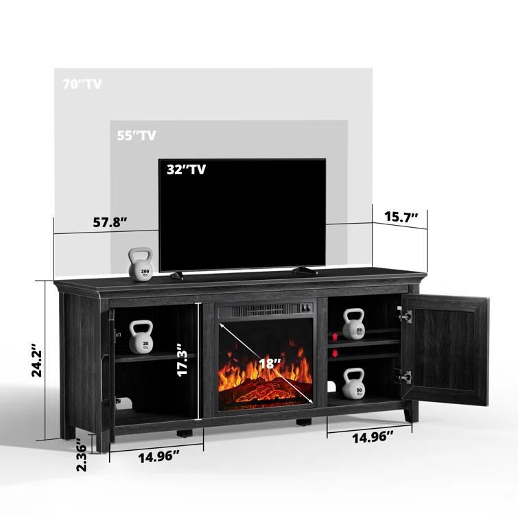 Aravinthan TV Stand For TVs Up To 70