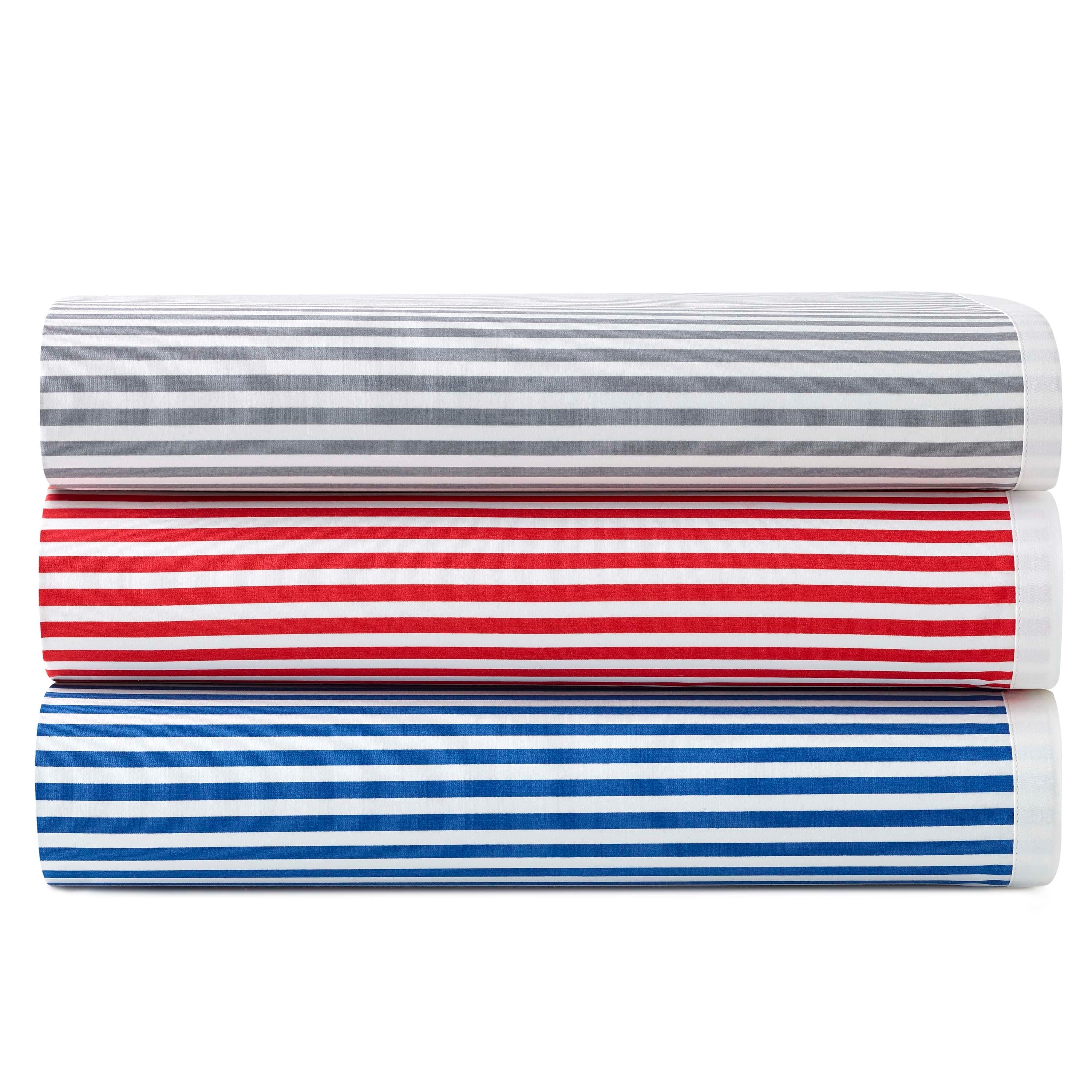 Martex Clean AF Pinstripe Sheet Set with SILVERbac Antimicrobial Technology
