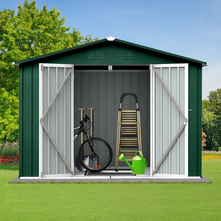 Anastasia 8 ft. W X 6 ft. D Metal Tool Shed