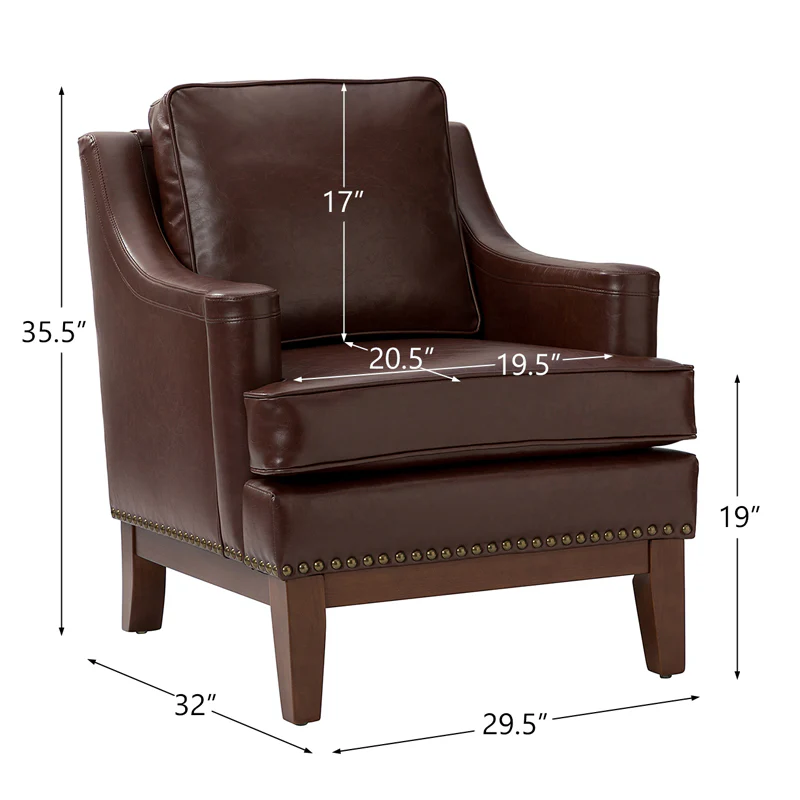 Christoph Vegan Leather Armchair