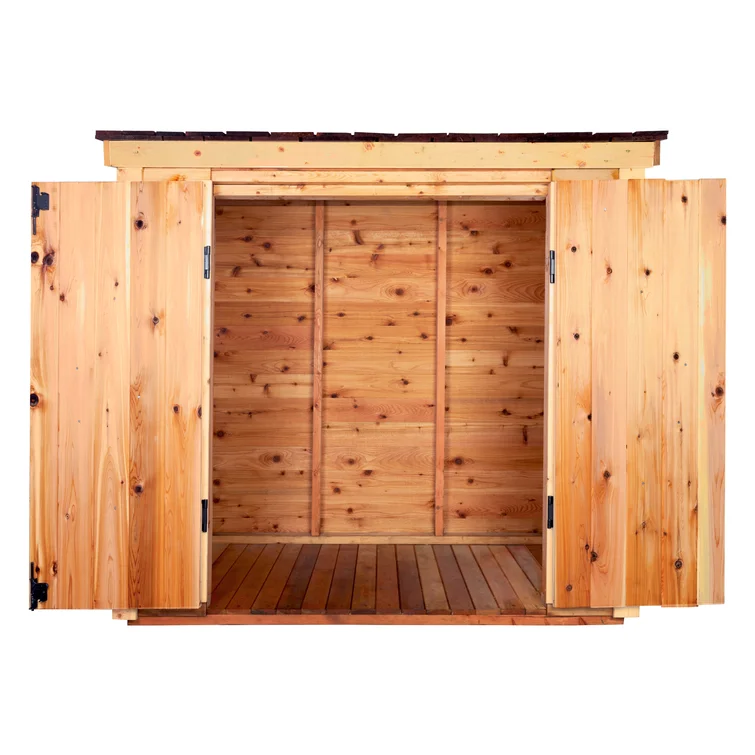 6 ft. W x 4 ft. D Solid Wood Lean-to Storage Shed
