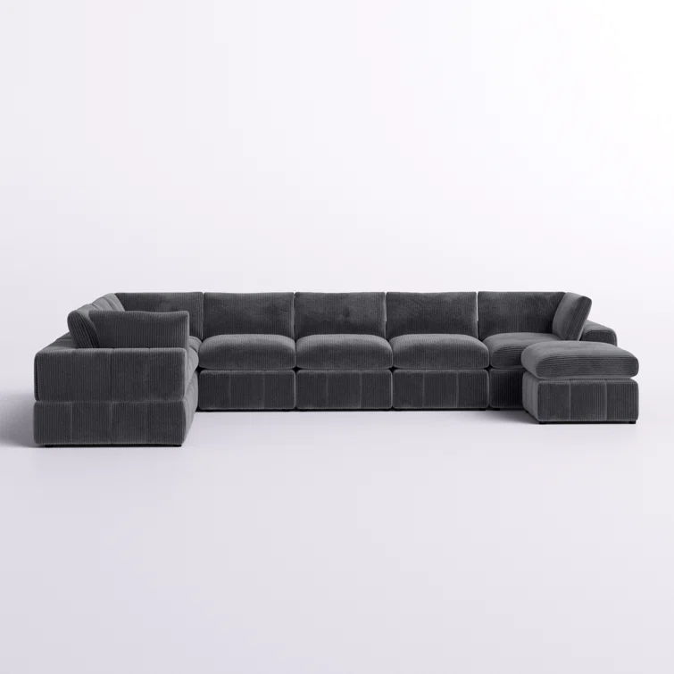 Aneea 8 - Piece Corduroy Sectional